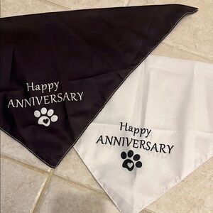 Black and White Anniversary Bandanas